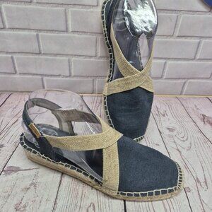 Toni Pons Flat Espadrilles Cotton Fabric Verdi V Size 39